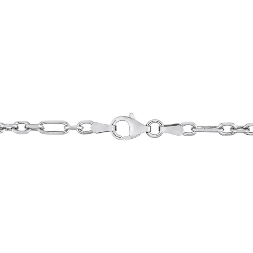 2 Piece Set of Mens 3mm Figaro Rolo Necklace & Bracelet in Sterling Silver, 20" & 9"