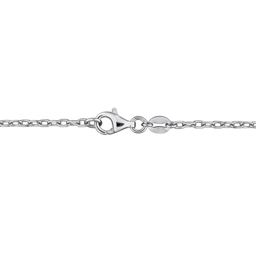 Lab Created Created Multi-Gemstone Necklace in Sterling Silver, 17-in