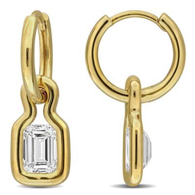 Belk & Co Lab Created 2ct. t.w. Diamond Earrings in Yellow Plated Sterling Silver