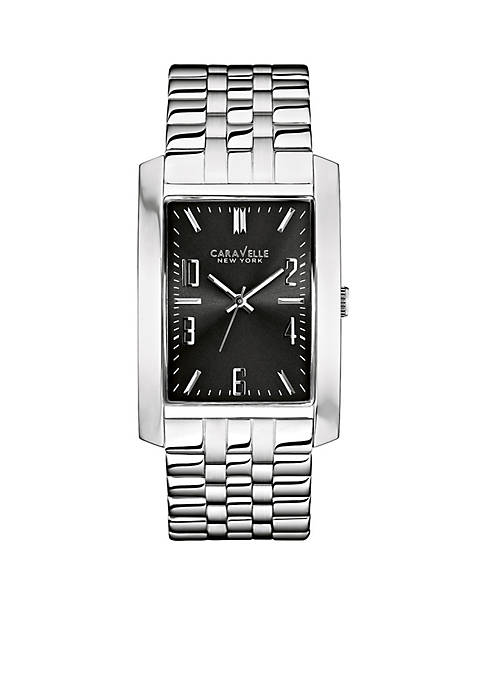 Caravelle New York Mens Stainless Steel Analog Watch