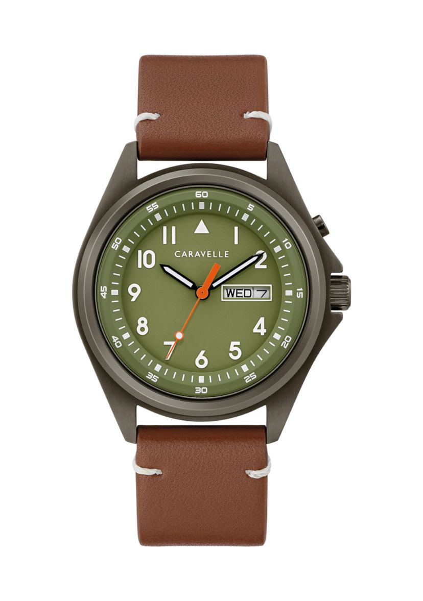 Mens Traditional Strap Watch