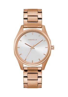 Caravelle New York Women's Min/Max Bracelet Watch, Gold -  0042429564565