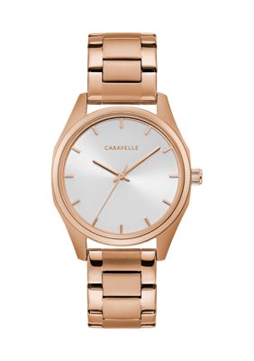 Caravelle New York Women's Min/max Bracelet Watch, Gold -  0042429564565
