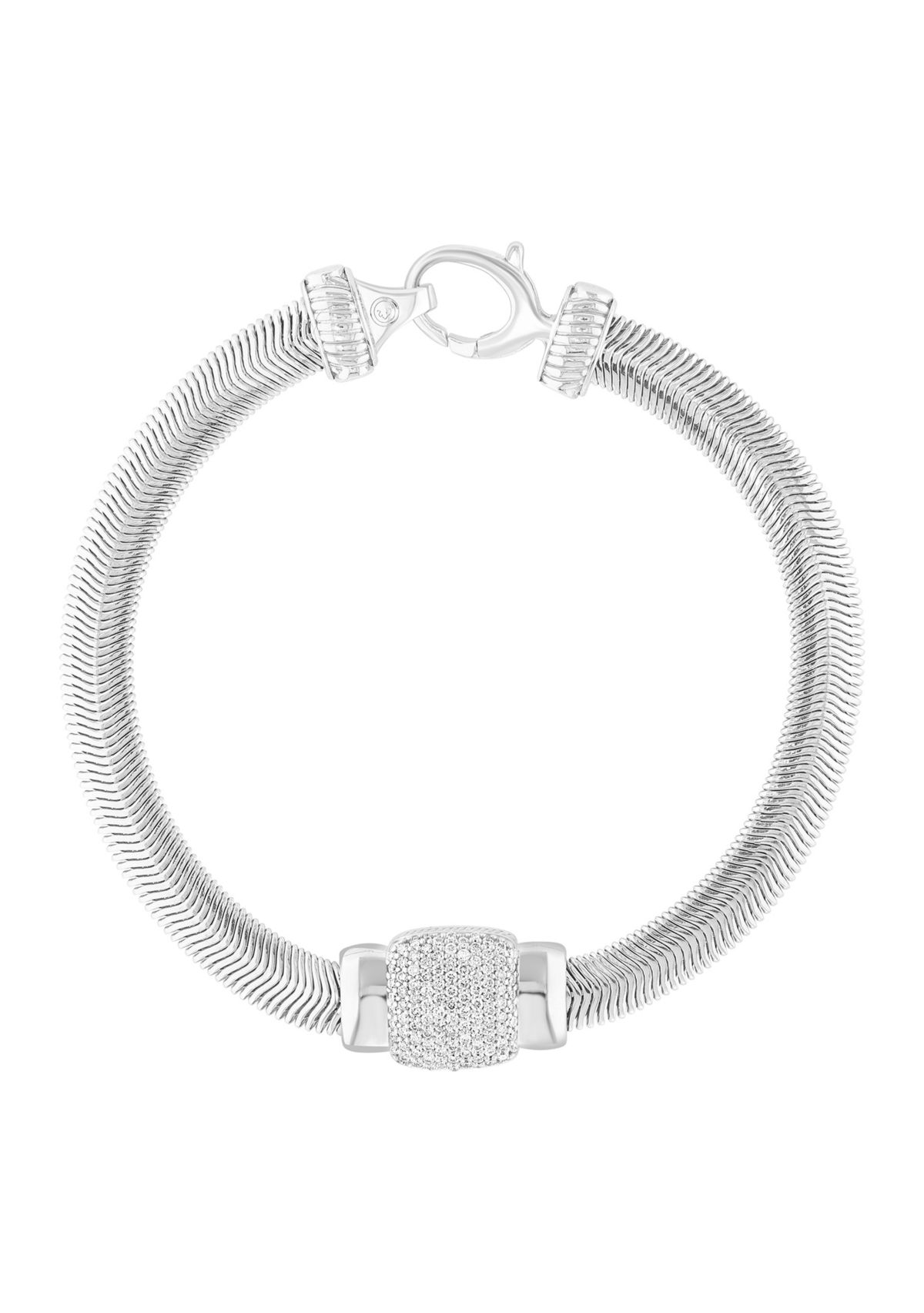 1/2 ct. t.w. Diamond Bracelet in Sterling Silver