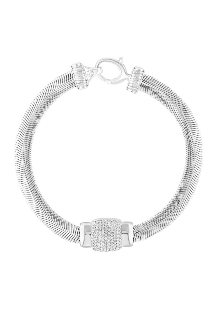 1/2 ct. t.w. Diamond Bracelet in Sterling Silver