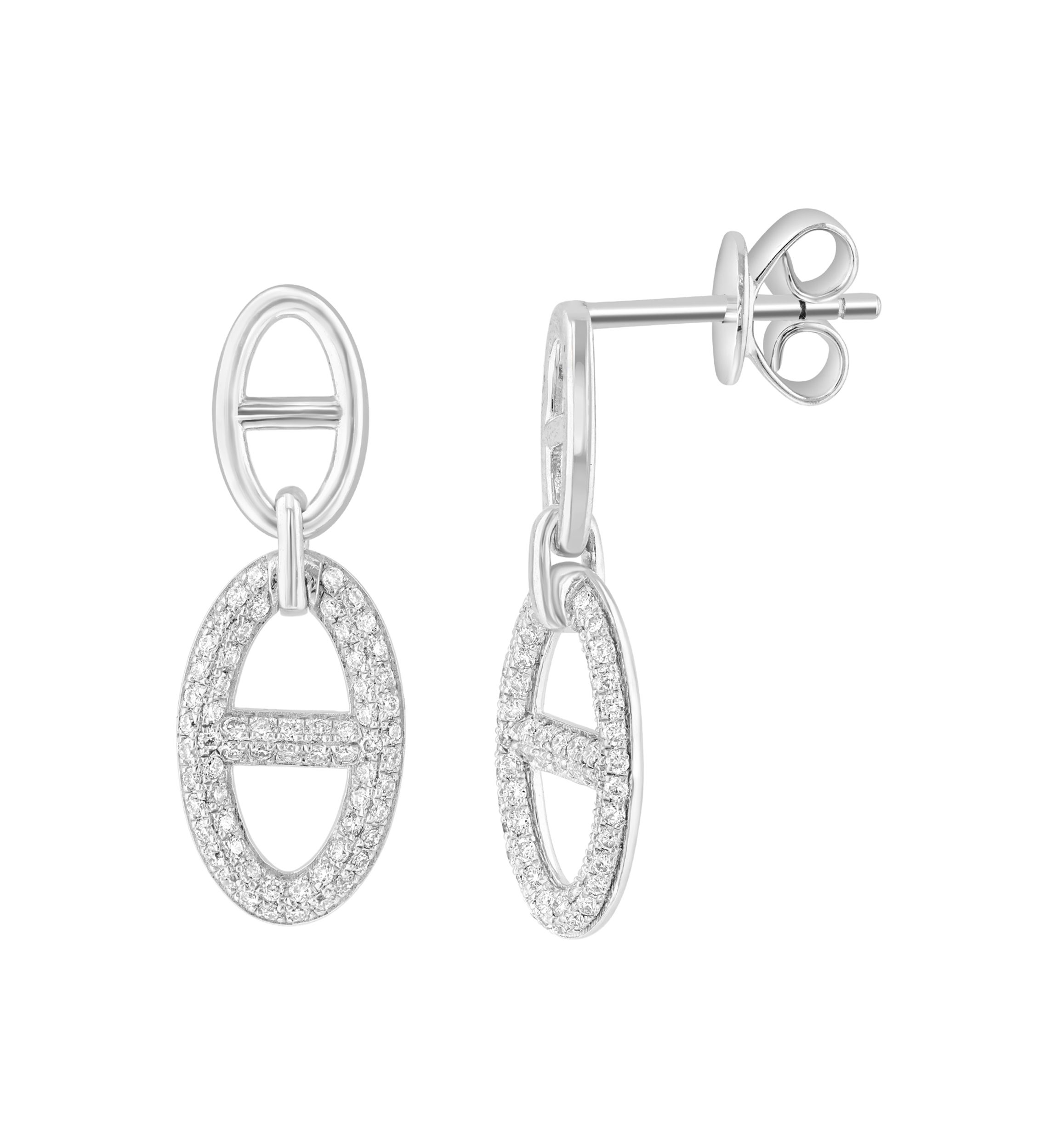 1/3 ct. t.w. Diamond Drop Earrings in Sterling Silver