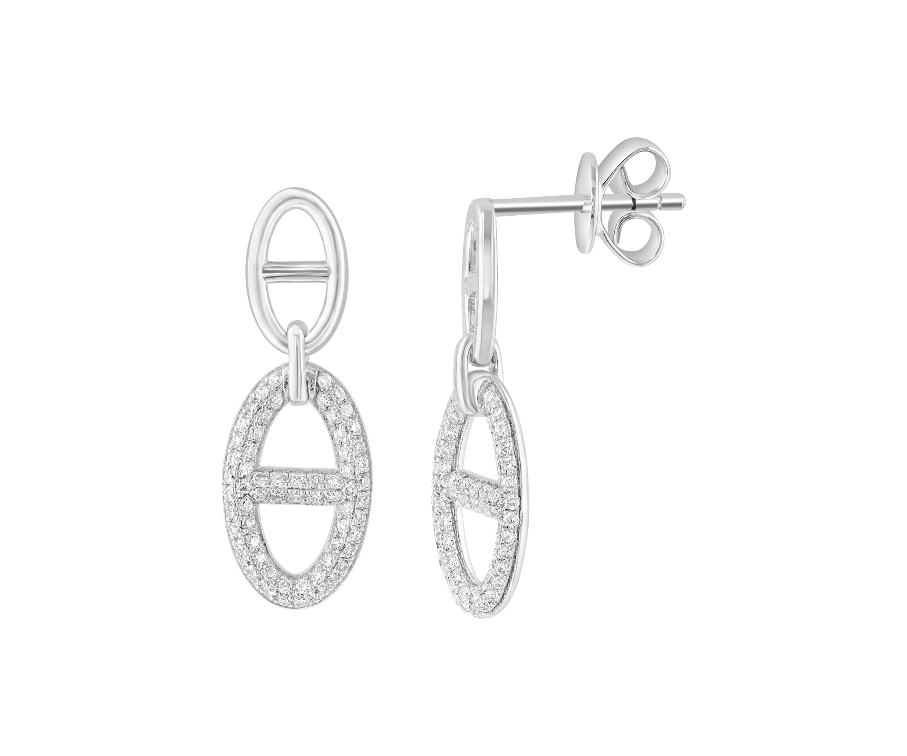 1/3 ct. t.w. Diamond Drop Earrings in Sterling Silver