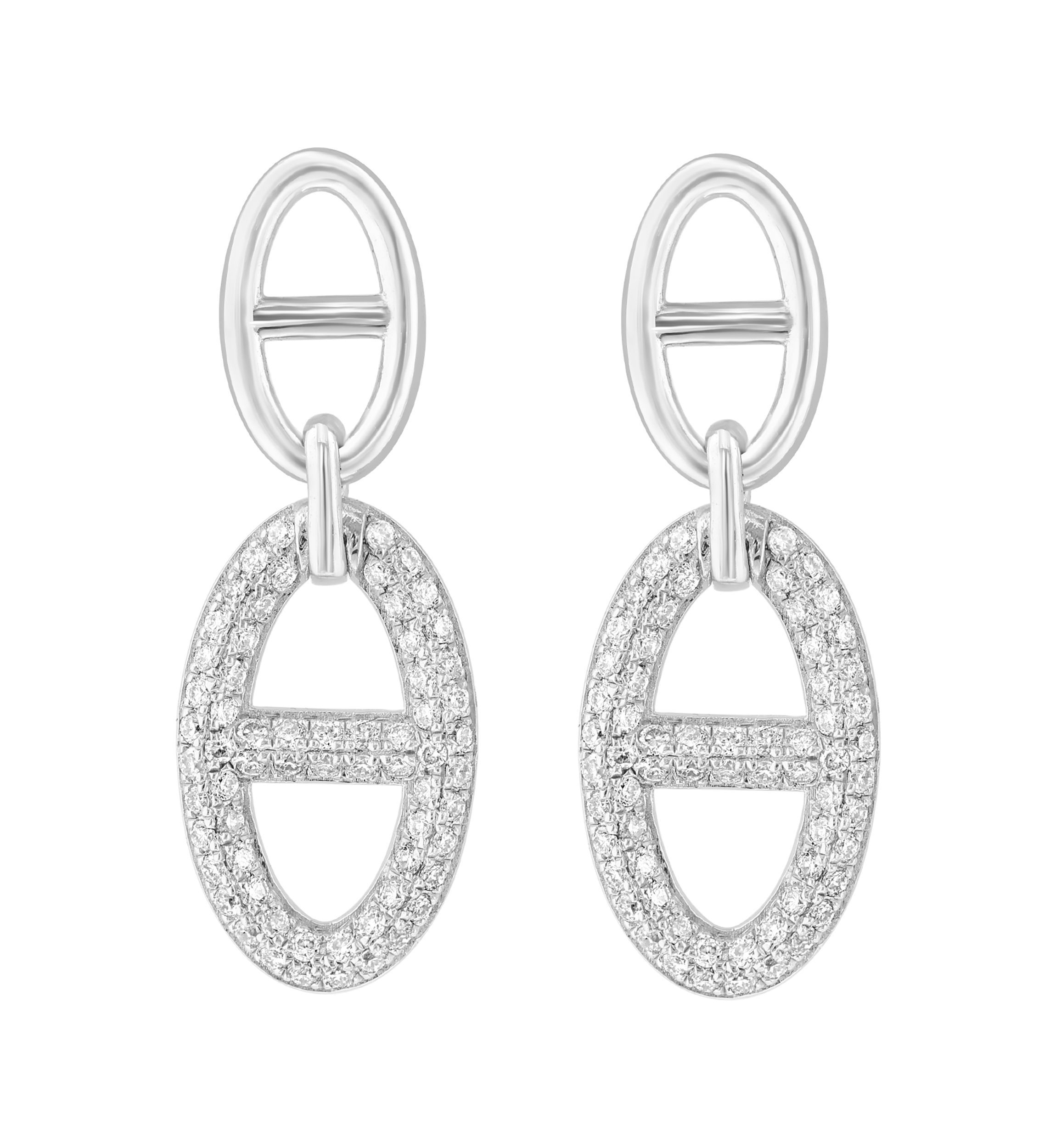 1/3 ct. t.w. Diamond Drop Earrings in Sterling Silver