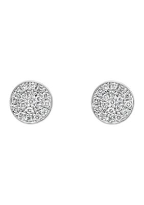Effy Sterling Silver Diamond Earrings