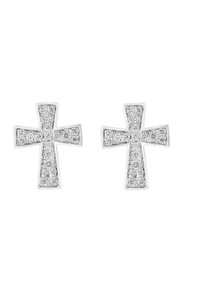 925 Sterling Silver Diamond Earrings