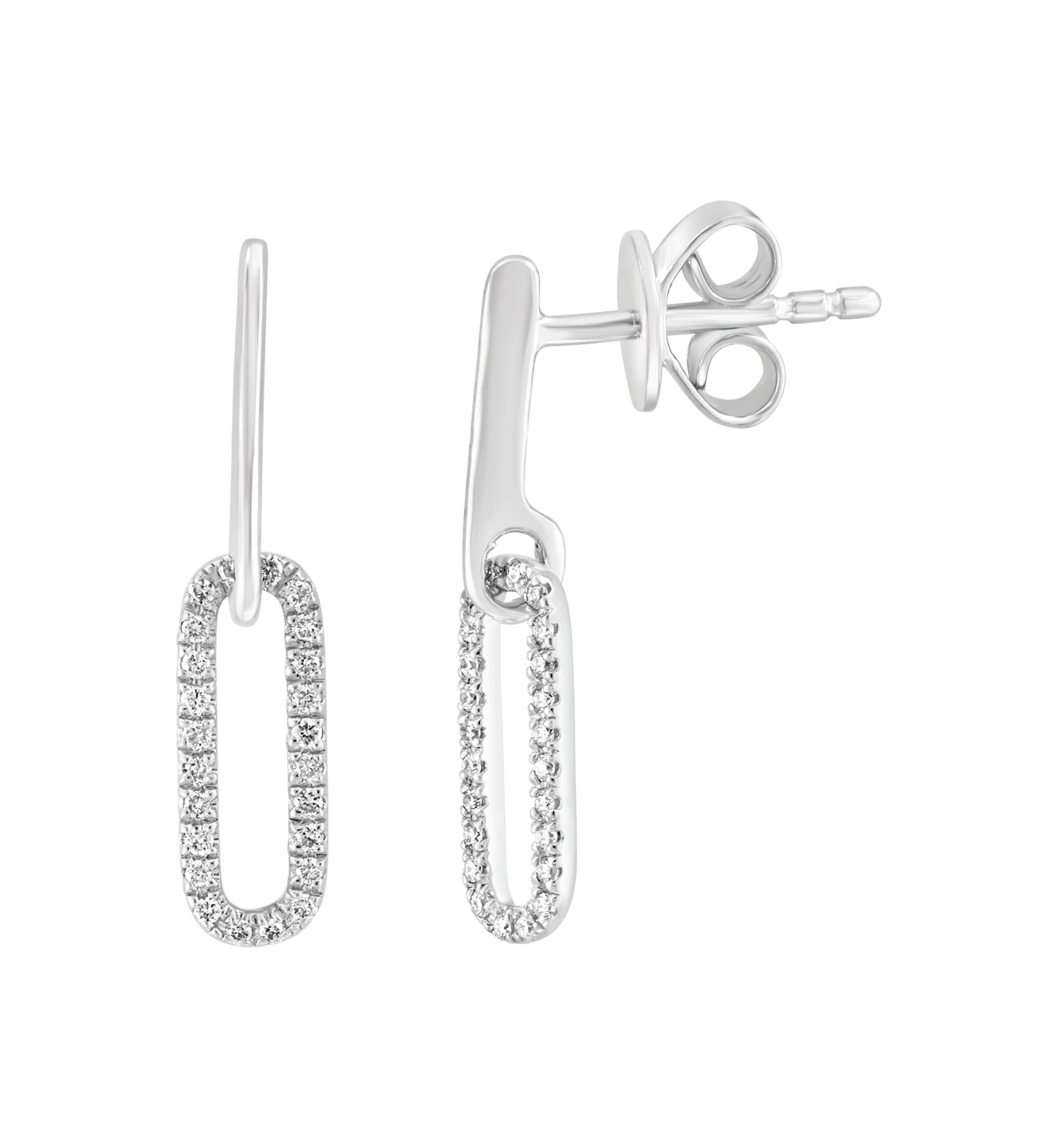 925 Sterling Silver Diamond Earrings