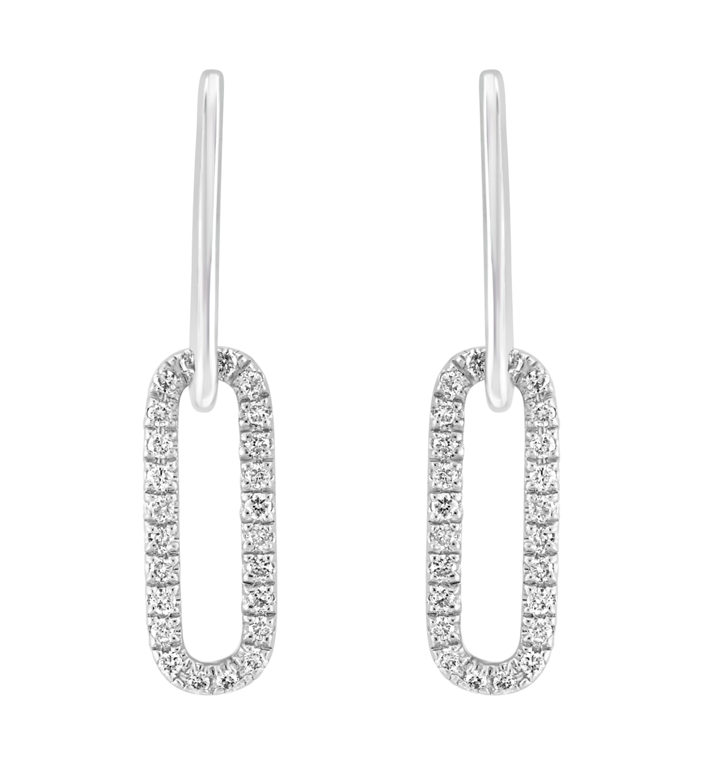 925 Sterling Silver Diamond Earrings