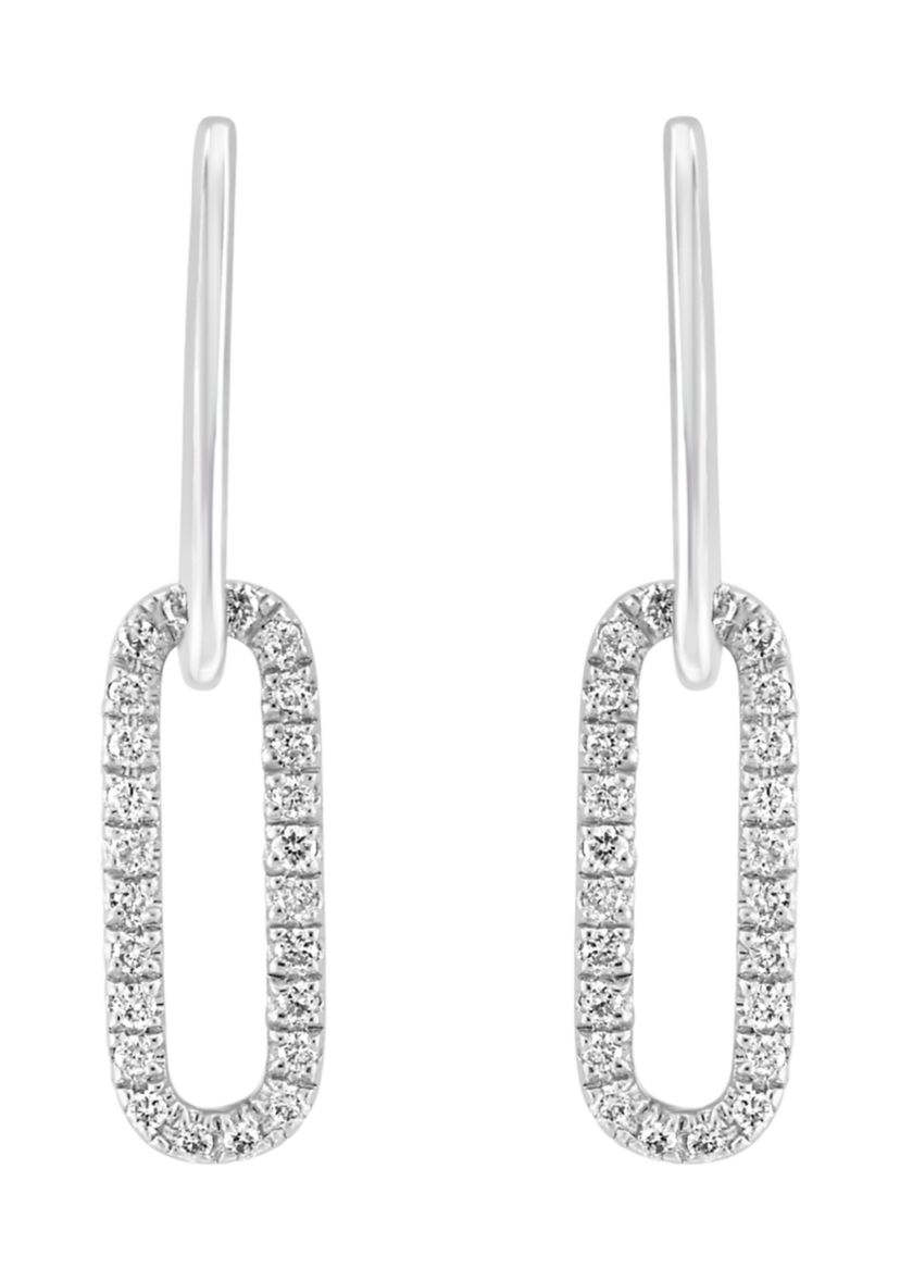 925 Sterling Silver Diamond Earrings