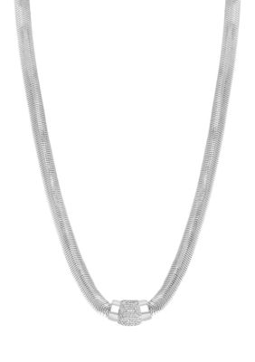 Effy 3/8 ct. t.w. Diamond Necklace in Sterling Silver, 16 in