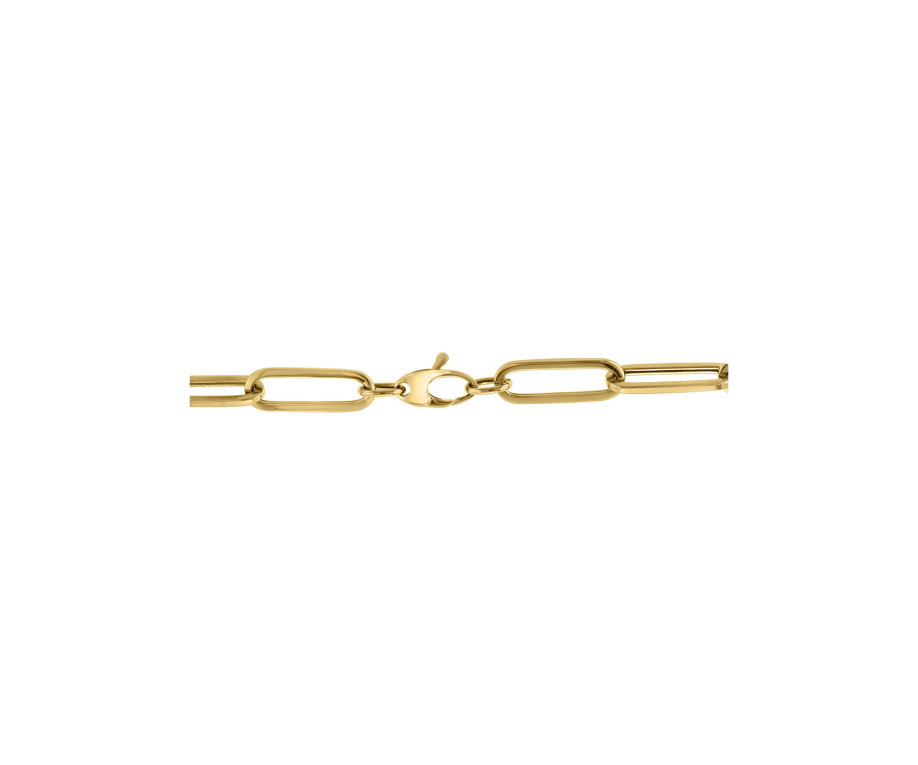 1/4 ct. t.w. Diamond Paperclip Necklace in Gold Over Sterling Silver