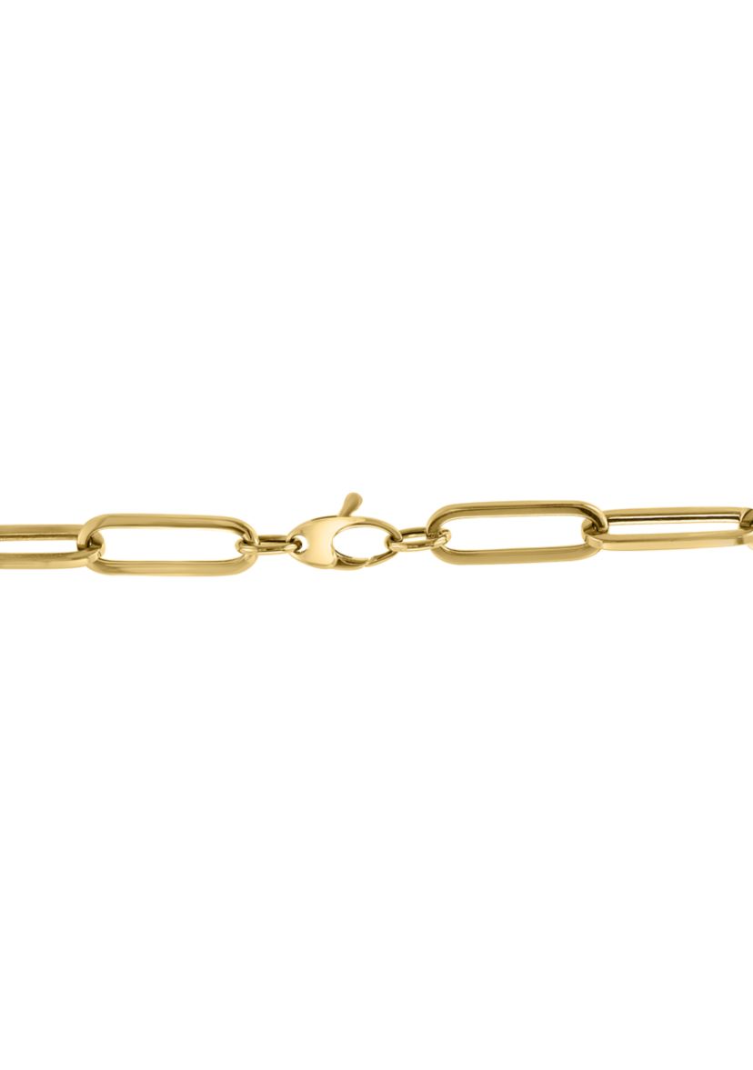 1/4 ct. t.w. Diamond Paperclip Necklace in Gold Over Sterling Silver