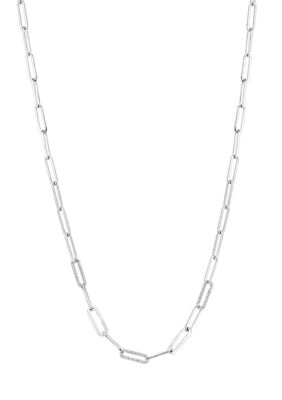 Effy 1/4 Ct. T.w. Diamond Necklace In Sterling Silver