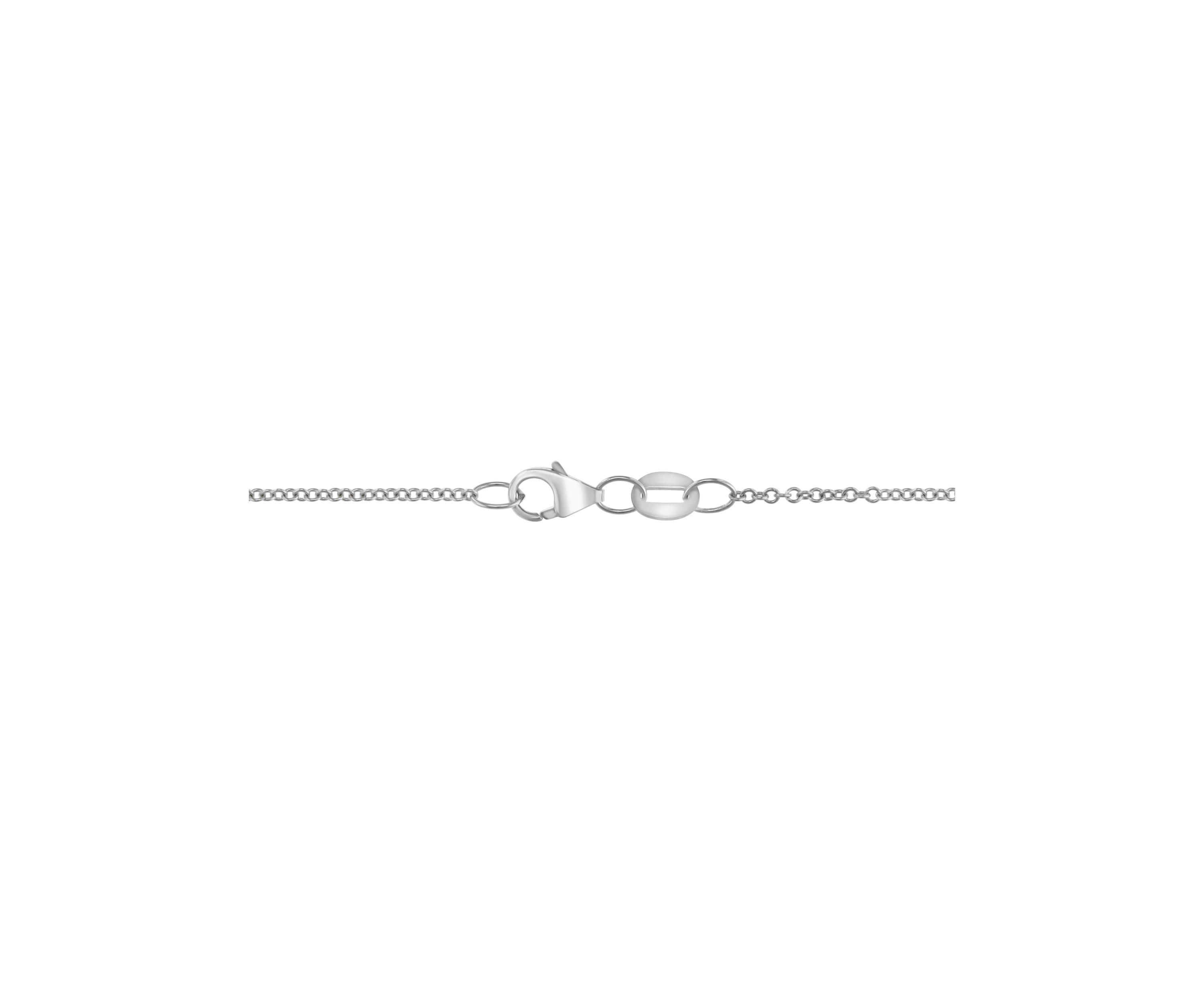 Diamond Heart Necklace in Sterling Silver