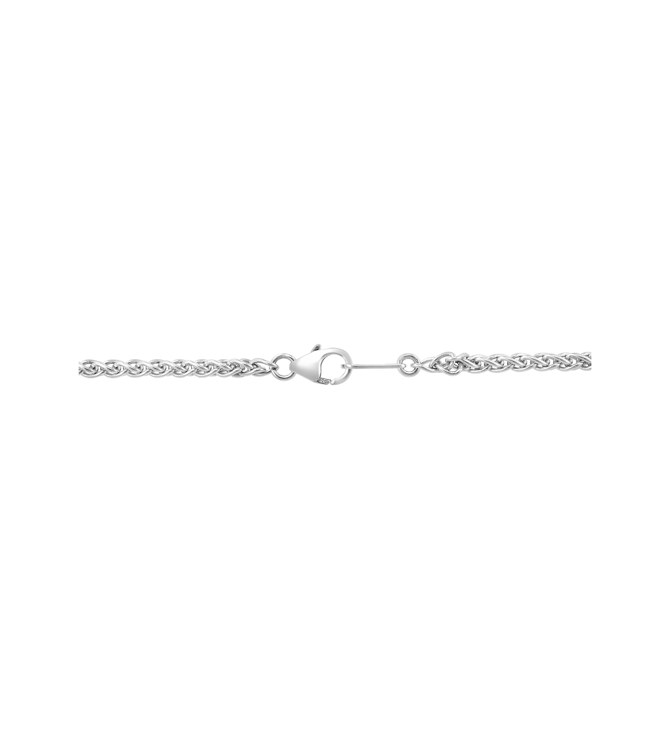 Diamond, Blue Topaz, and London Blue Topaz Pendant Necklace in Sterling Silver