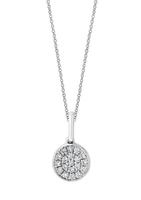 Effy Sterling Silver PavÃ© Diamond Necklace