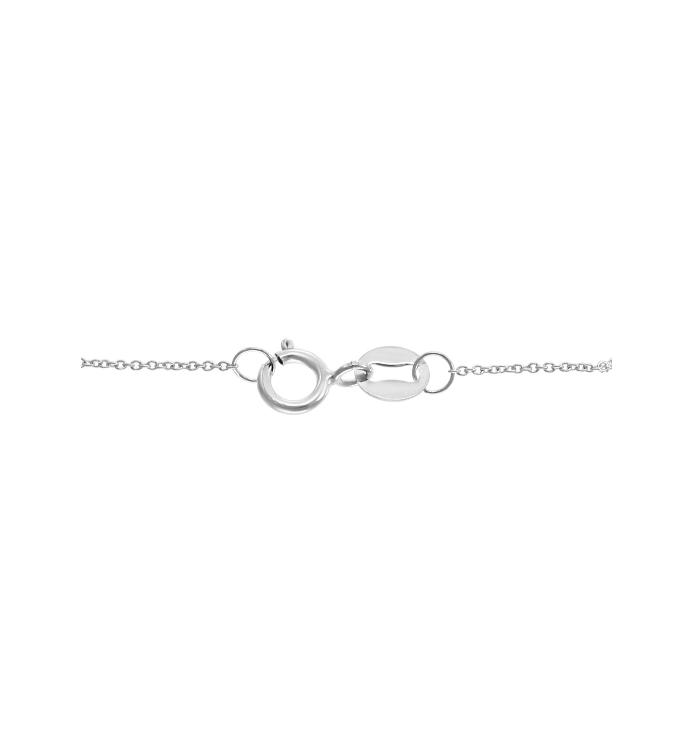  Sterling Silver 1/10 ct. t.w. Diamond Anchor Pendant Necklace 