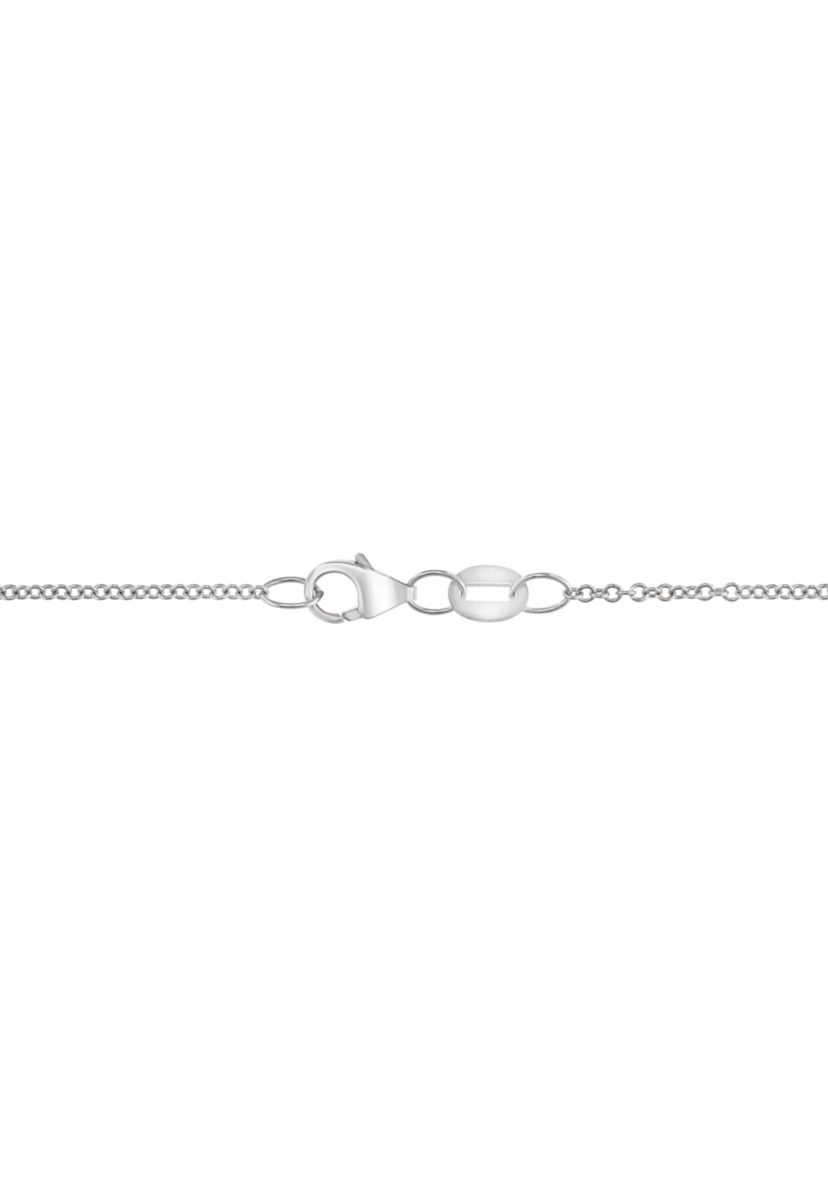 Diamond Cross Pendant Necklace in Sterling Silver