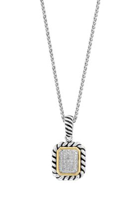 Effy 1/6 ct. t.w. Diamond Pendant Necklace in Sterling Silver, 18 in