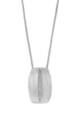 Effy Sterling Silver Diamond Pendant Necklace, 16 in