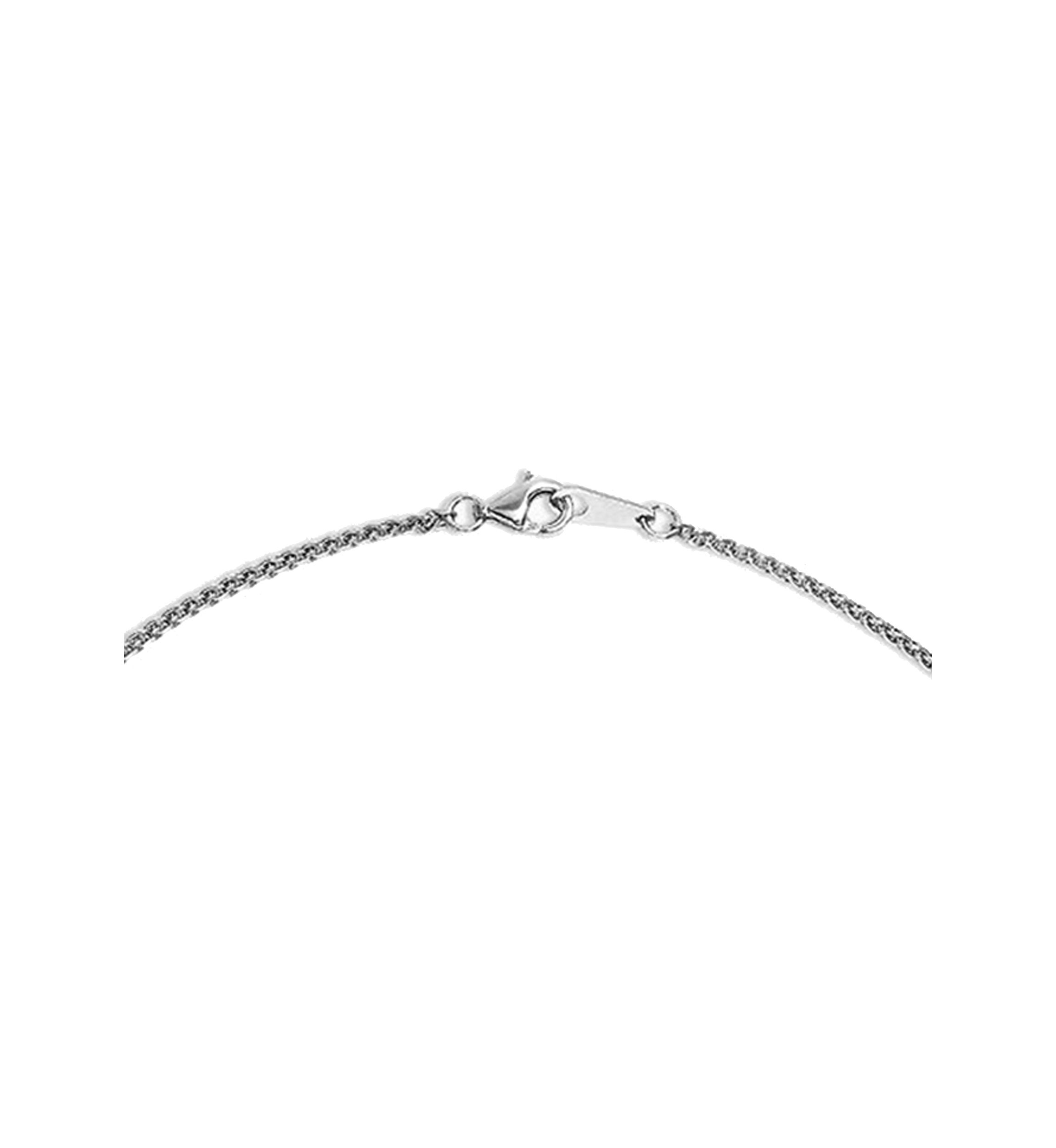 Sterling Silver Diamond Pendant Necklace