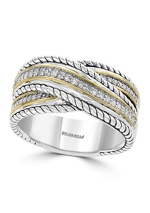 Effy® 1/6 ct. t.w. Diamond Ring in Sterling