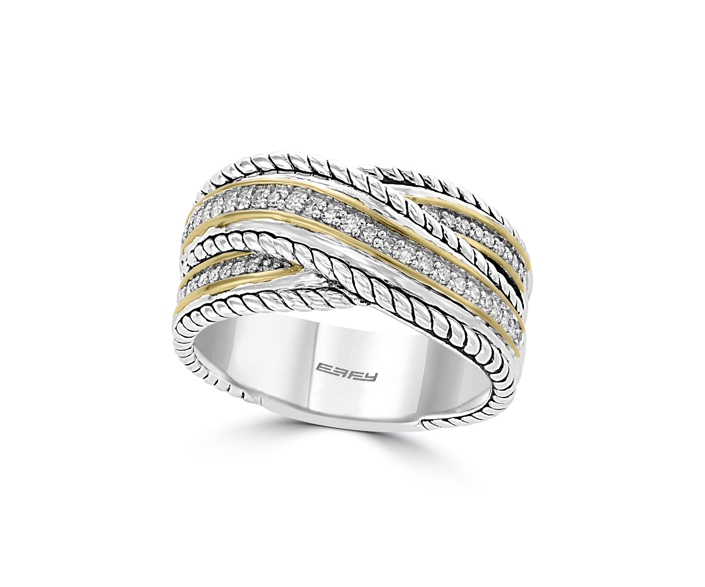 1/6 ct. t.w. Diamond Ring in Sterling Silver 