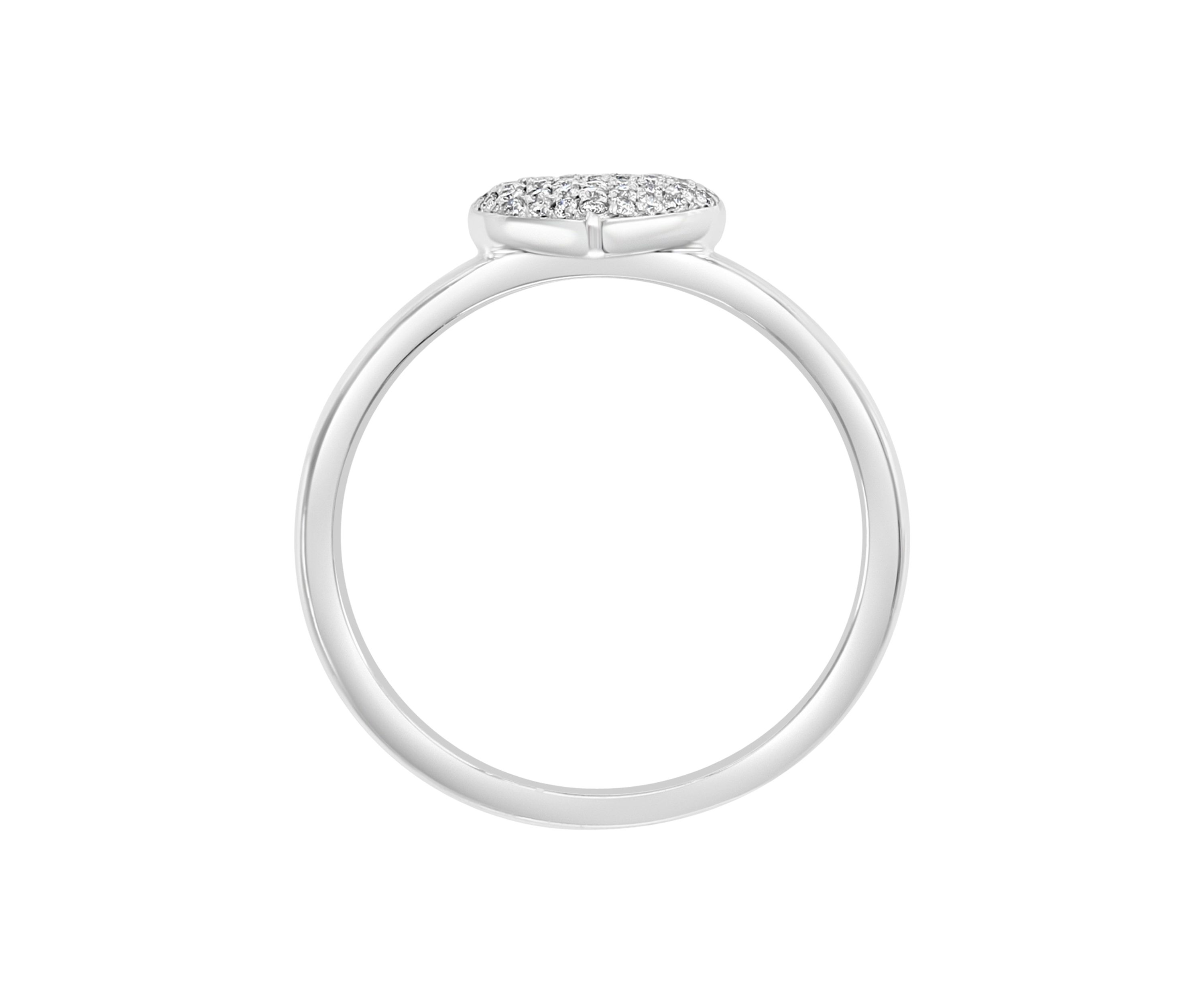 1/8 ct. t.w. Diamond Heart Ring in Sterling Silver