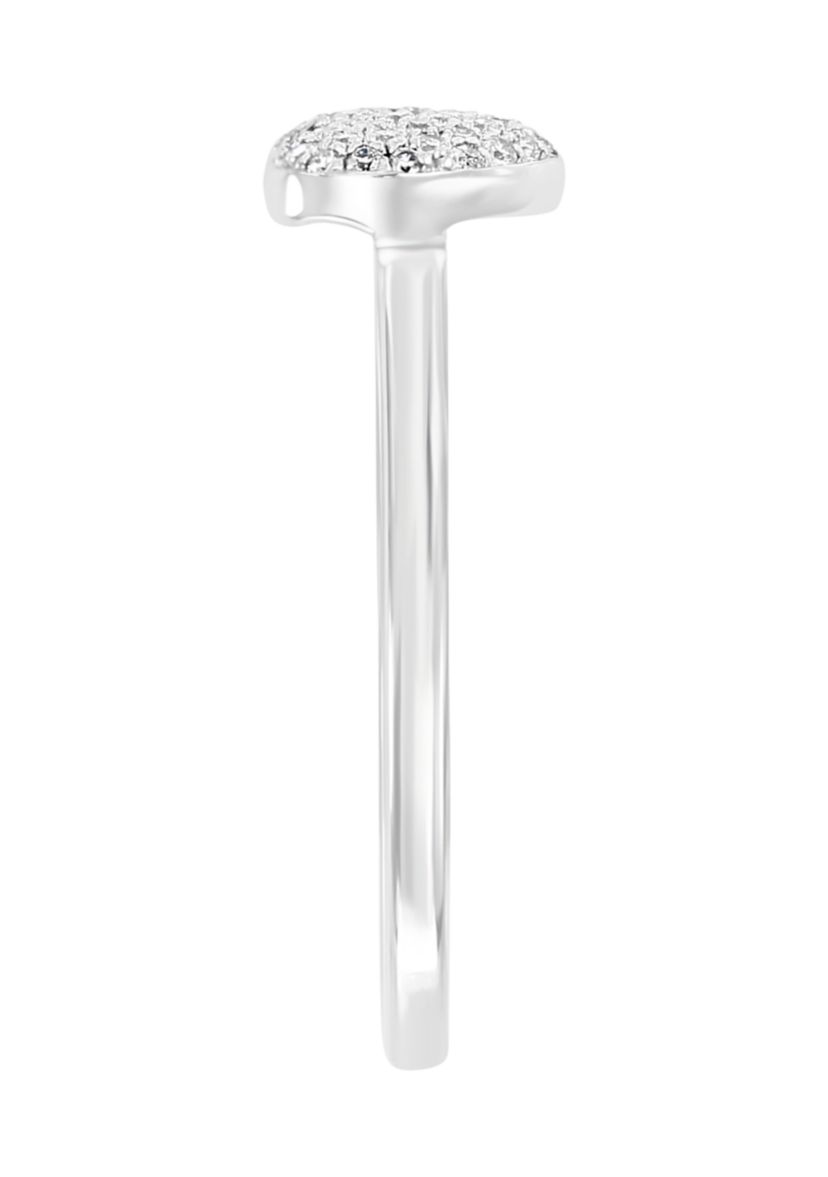 1/8 ct. t.w. Diamond Heart Ring in Sterling Silver