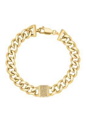 Effy Men's Gold-Plated Sterling Silver Diamond Bracelet