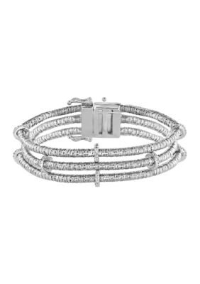 Effy Sterling Silver 1/6 Ct. T.w. Diamond Bracelet -  0617892789687