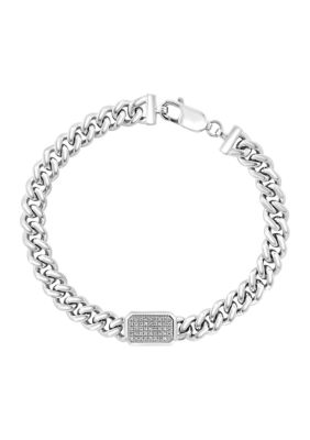 Effy Men's 1/5 Ct. T.w. Diamond Bracelet In Sterling Silver