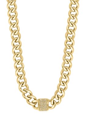 Effy Men's Gold-Plated Sterling Silver Diamond Necklace