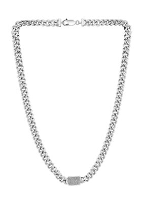 Effy Men's 1/5 Ct. T.w. Diamond Necklace In 925 Sterling Silver