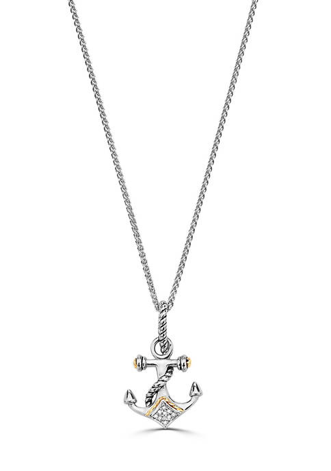 Effy® Mens 1/10 ct. t.w. Diamond Necklace in