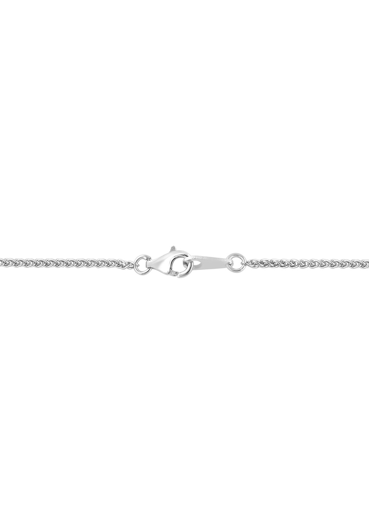 Diamond, Amethyst, Blue Topaz, London Blue Topaz, Citrine, Rhodolite, and Peridot Pendant Necklace in Sterling Silver and 14K Yellow Gold