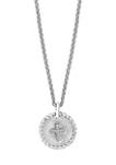 1/10 ct. t.w. Diamond Cross Pendant Necklace in Sterling Silver 