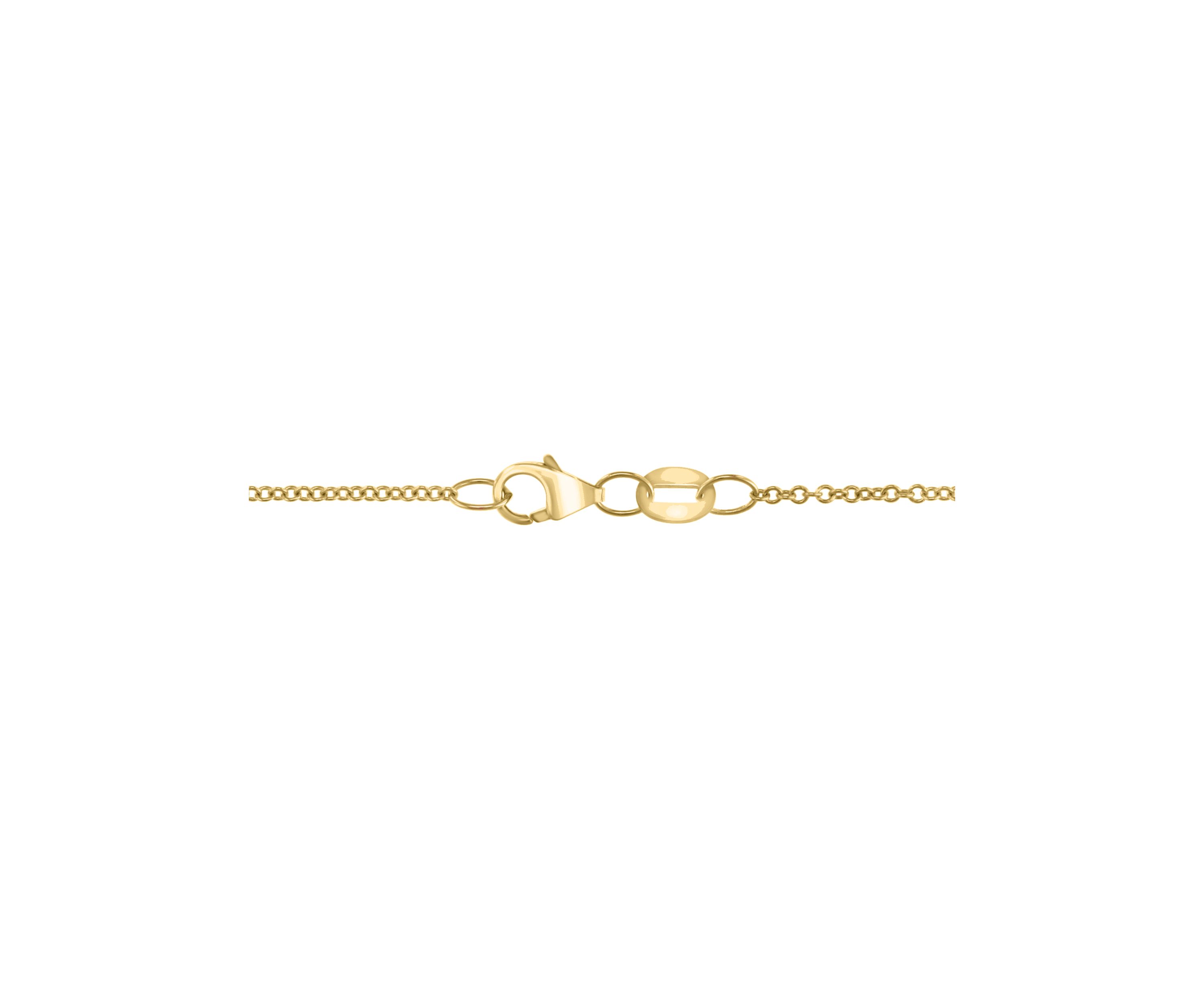 1/10 ct. t.w. Diamond, 3/8 ct. t.w. Turquoise Pendant Necklace in 14K Yellow Gold
