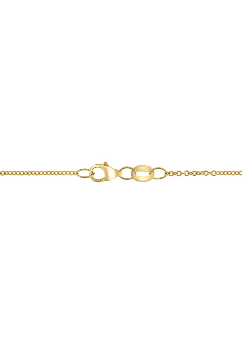 1/4 ct. t.w. Diamond and Citrine Pendant Necklace in 14K Yellow Gold
