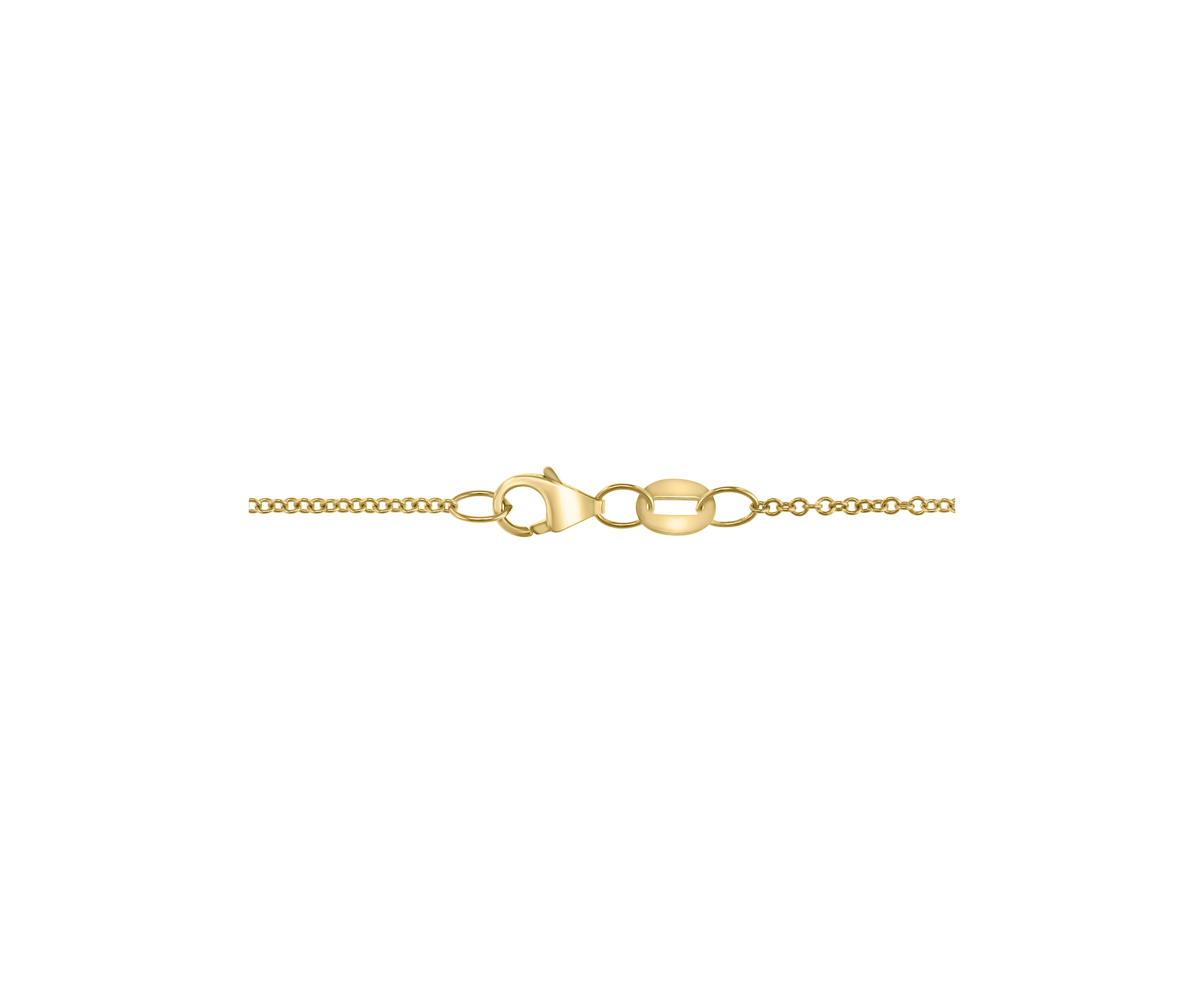 Diamond and Citrine Bee Pendant Necklace in 14K Yellow Gold