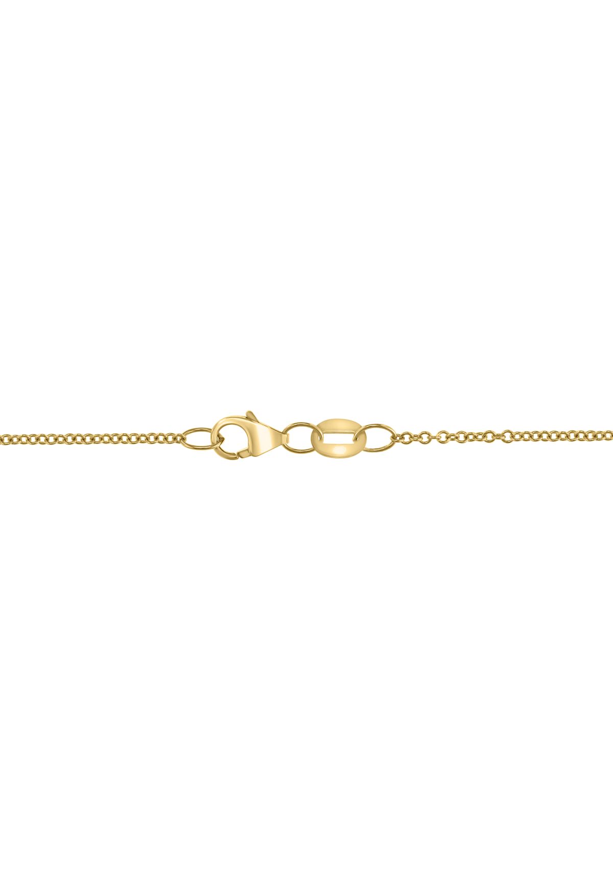 1/10 ct. t.w. Diamond, Black Diamond, and Turquoise Crab Pendant Necklace in 14K Yellow Gold