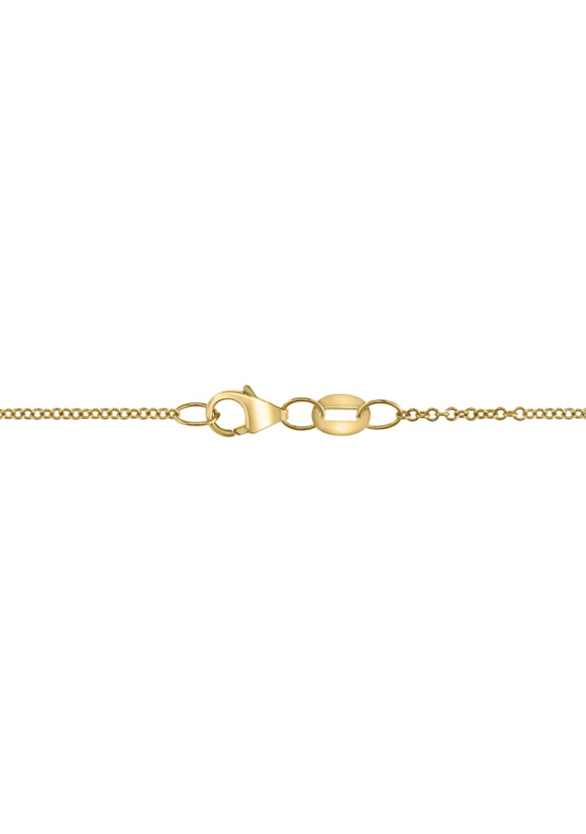 Diamond, Turquoise Turtle Pendant Necklace in 14k Yellow Gold