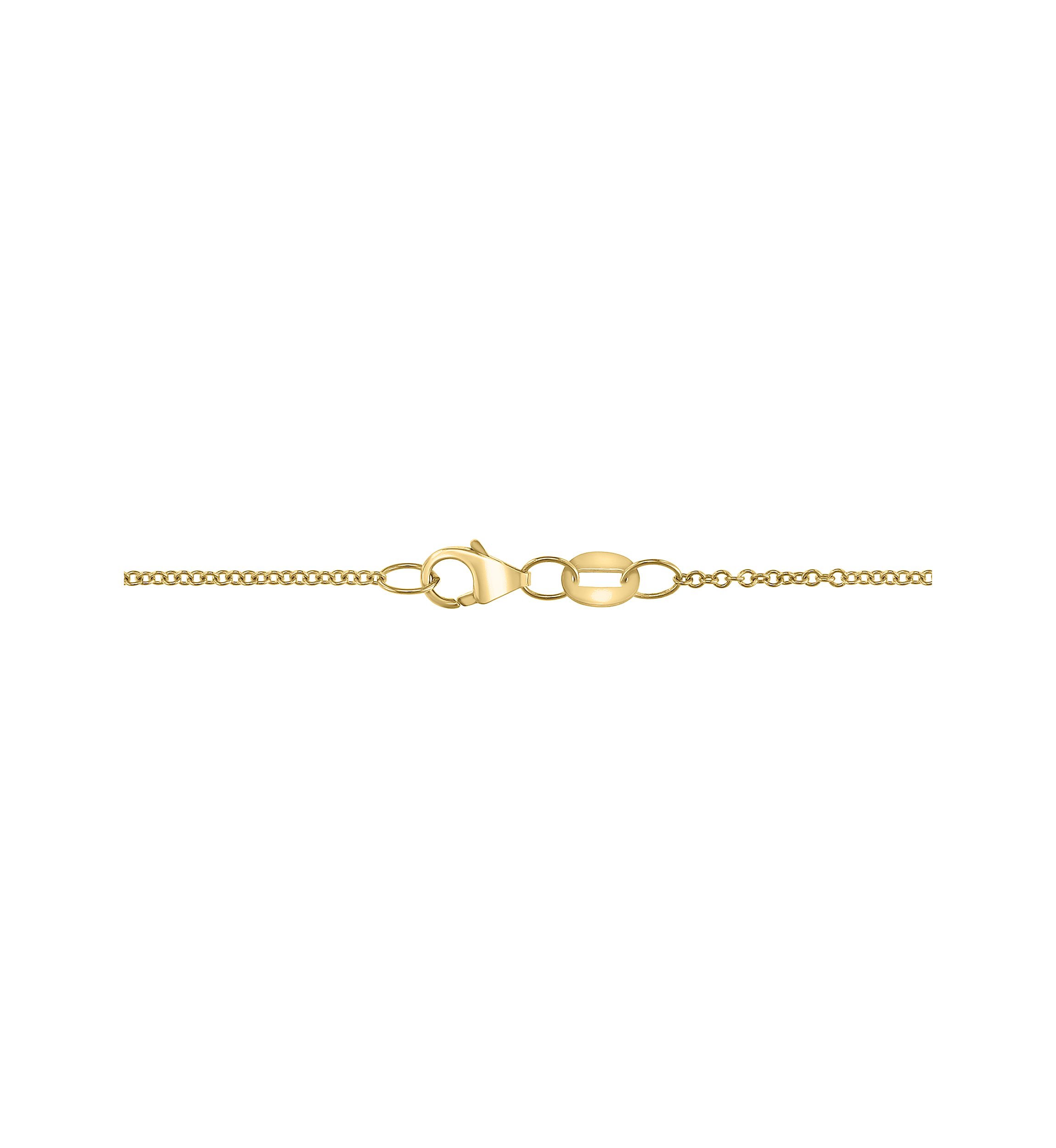 Diamond and Citrine Pendant Necklace in 14K Yellow Gold