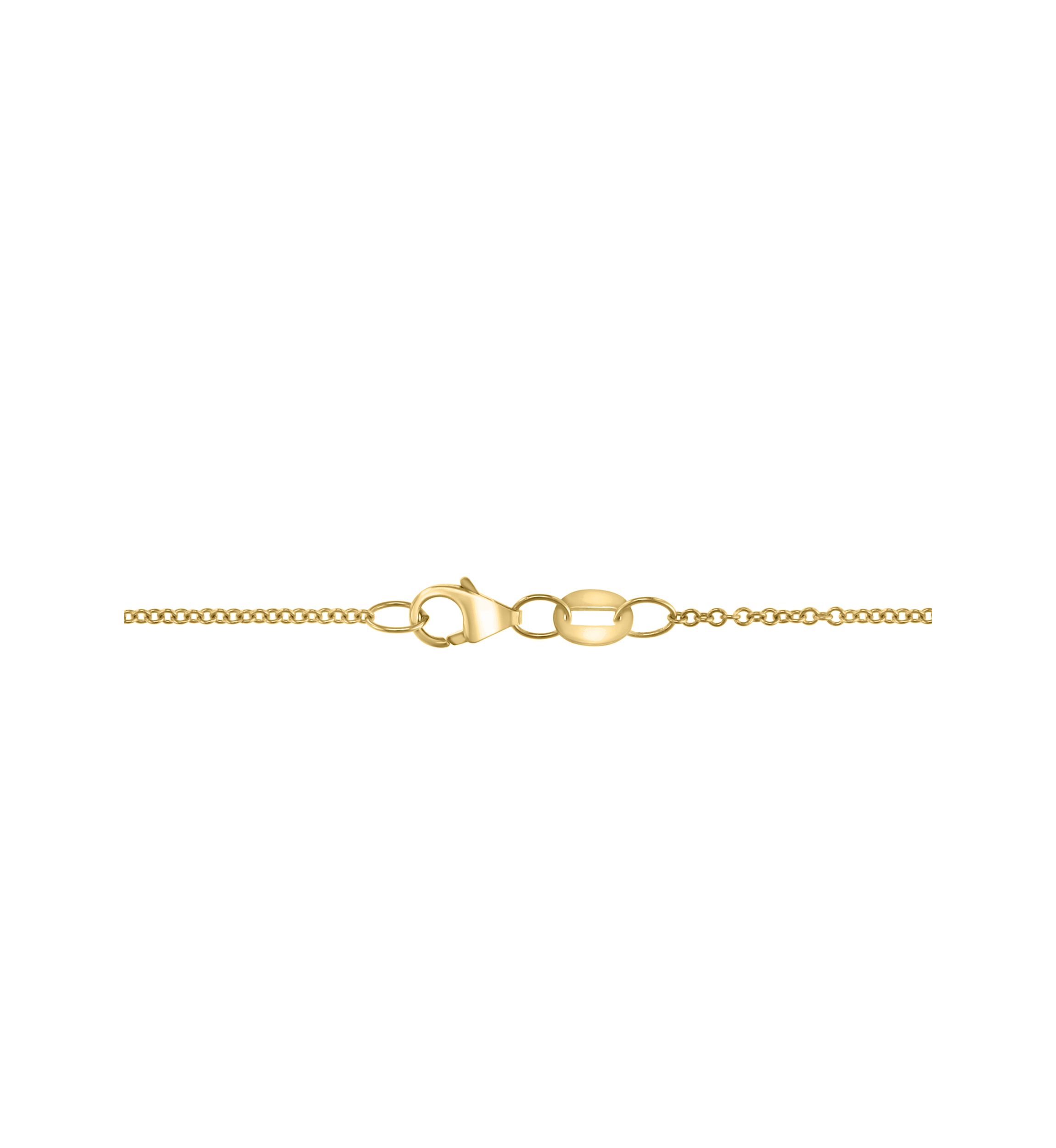 1/10 ct. t.w. Diamond, 1.8 ct. t.w. Green Onyx Pendant Necklace in 14K Yellow Gold