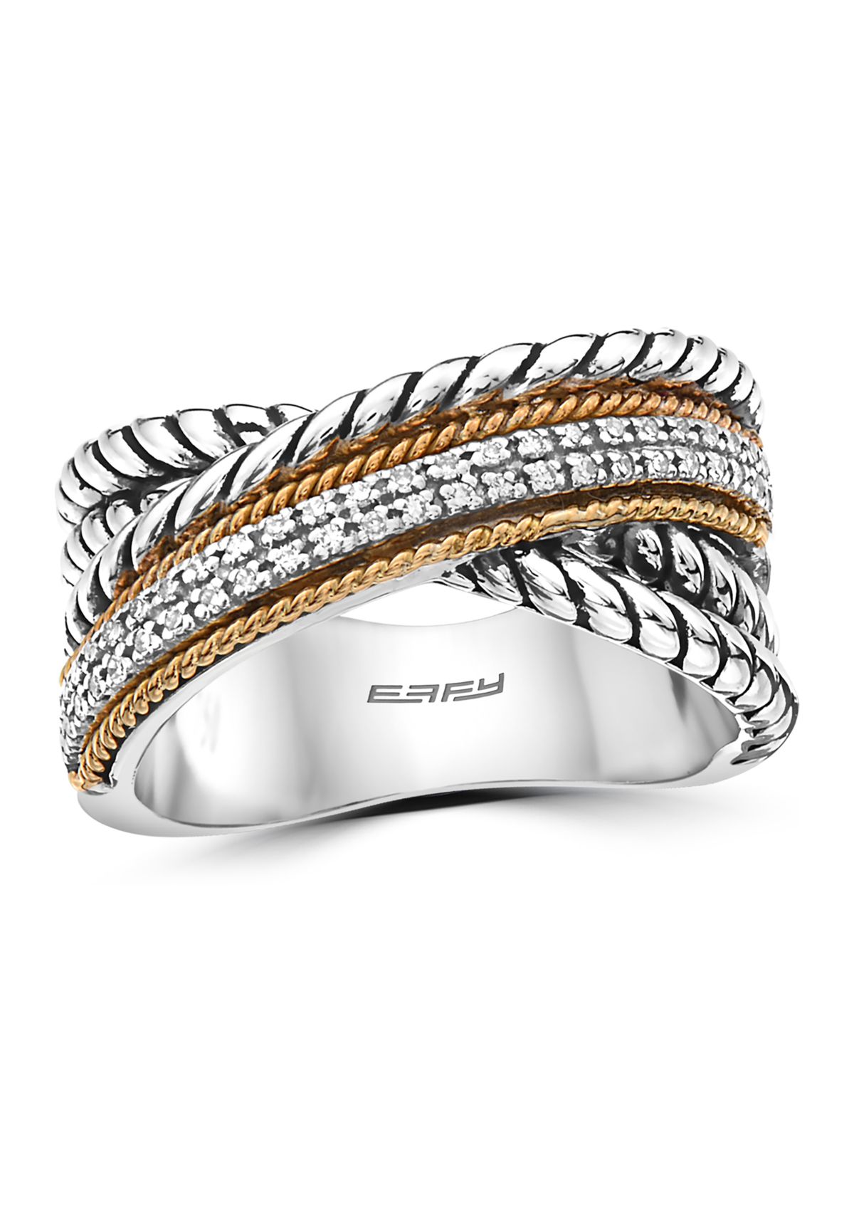 1/8 ct. t.w. Diamond Band in Sterling Silver 