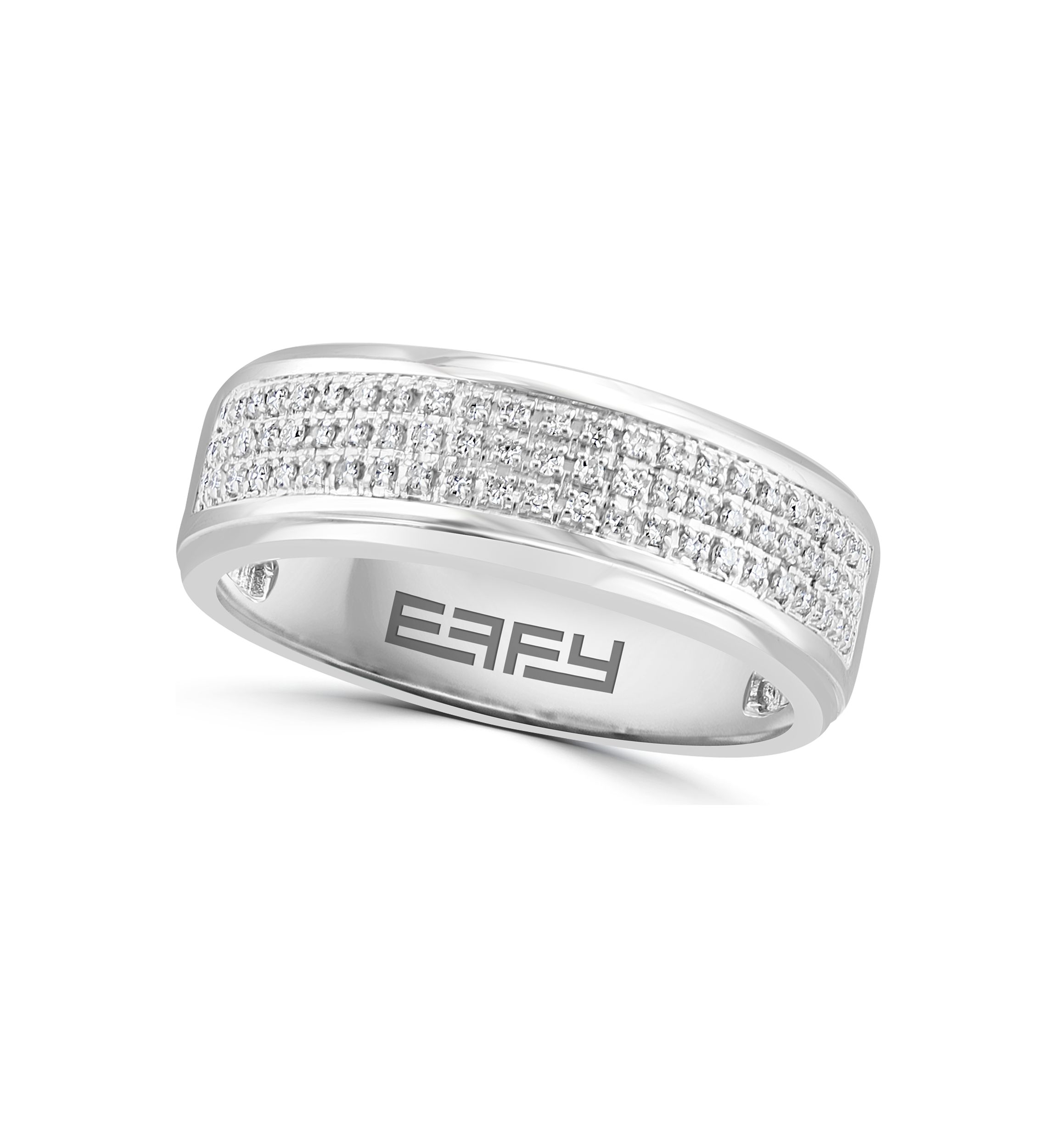 Mens 1/3 ct. t.w. Diamond Ring in Sterling Silver